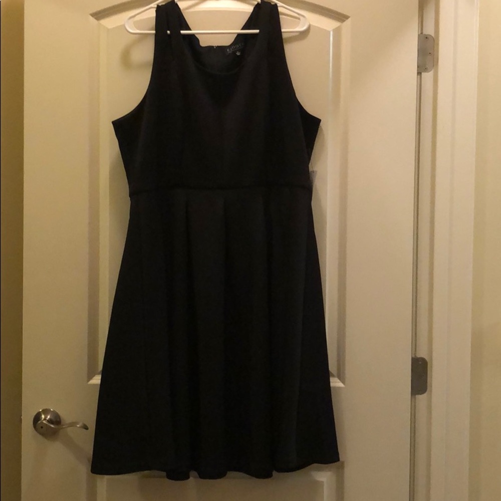 Eloquii Scuba Cut Out Dress